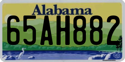 AL license plate 65AH882