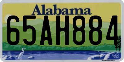AL license plate 65AH884