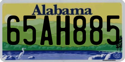 AL license plate 65AH885
