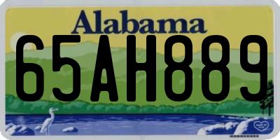 AL license plate 65AH889
