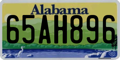 AL license plate 65AH896