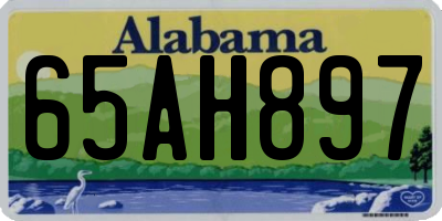 AL license plate 65AH897