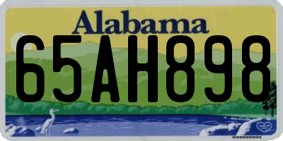 AL license plate 65AH898