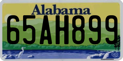 AL license plate 65AH899