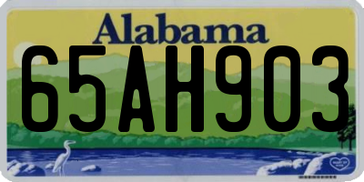 AL license plate 65AH903