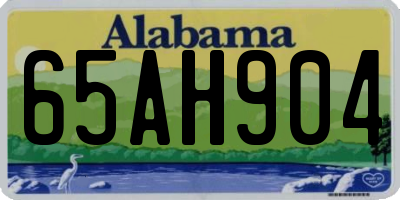 AL license plate 65AH904