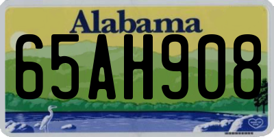 AL license plate 65AH908