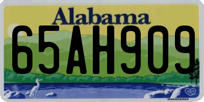 AL license plate 65AH909