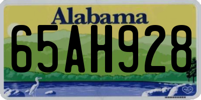 AL license plate 65AH928
