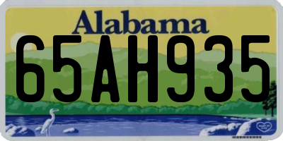 AL license plate 65AH935