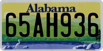 AL license plate 65AH936