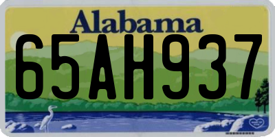 AL license plate 65AH937