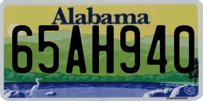 AL license plate 65AH940