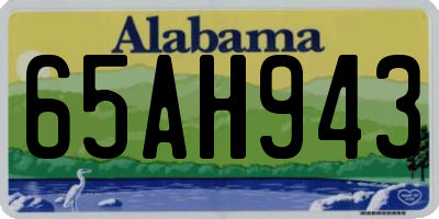 AL license plate 65AH943