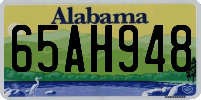 AL license plate 65AH948