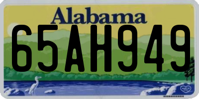 AL license plate 65AH949