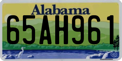 AL license plate 65AH961