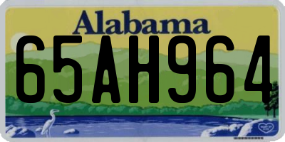 AL license plate 65AH964