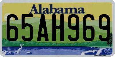 AL license plate 65AH969