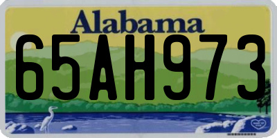 AL license plate 65AH973
