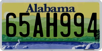 AL license plate 65AH994