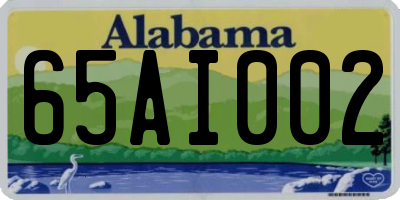 AL license plate 65AI002