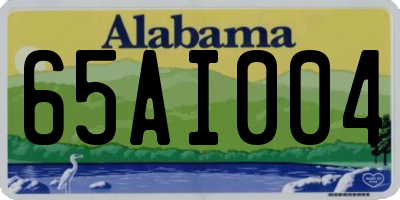 AL license plate 65AI004