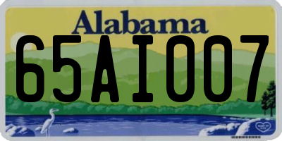 AL license plate 65AI007