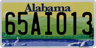 AL license plate 65AI013