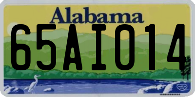 AL license plate 65AI014