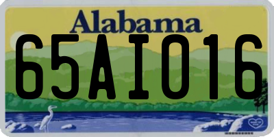 AL license plate 65AI016