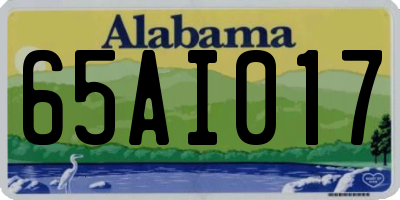 AL license plate 65AI017