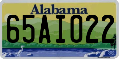 AL license plate 65AI022