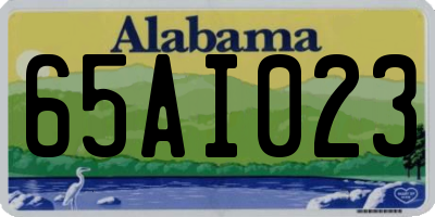 AL license plate 65AI023