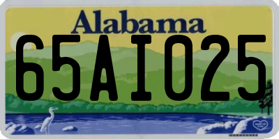 AL license plate 65AI025