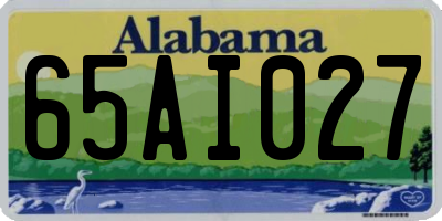 AL license plate 65AI027