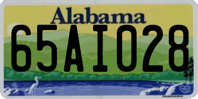 AL license plate 65AI028