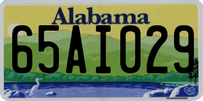AL license plate 65AI029