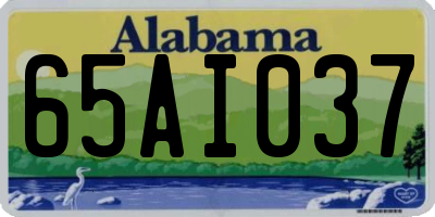 AL license plate 65AI037