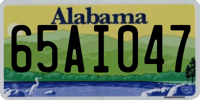 AL license plate 65AI047