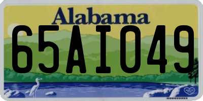 AL license plate 65AI049