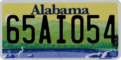 AL license plate 65AI054