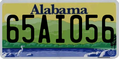 AL license plate 65AI056