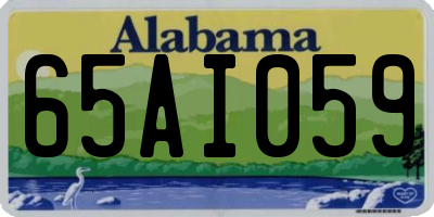 AL license plate 65AI059