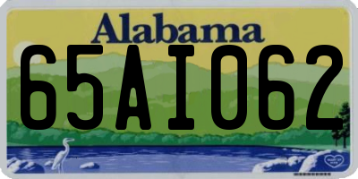 AL license plate 65AI062