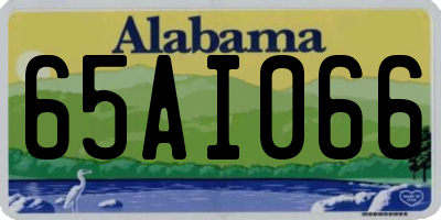 AL license plate 65AI066