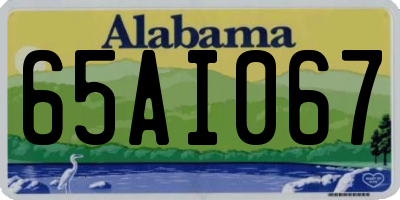 AL license plate 65AI067