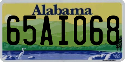 AL license plate 65AI068