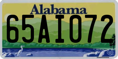 AL license plate 65AI072