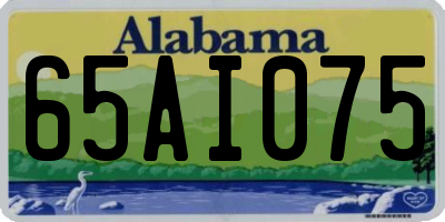 AL license plate 65AI075